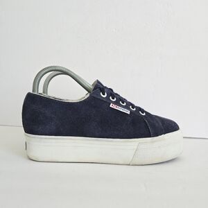 Superga Cotu Platforms Suede Sneakers Size 6.5